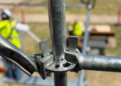 Scaffold part close up